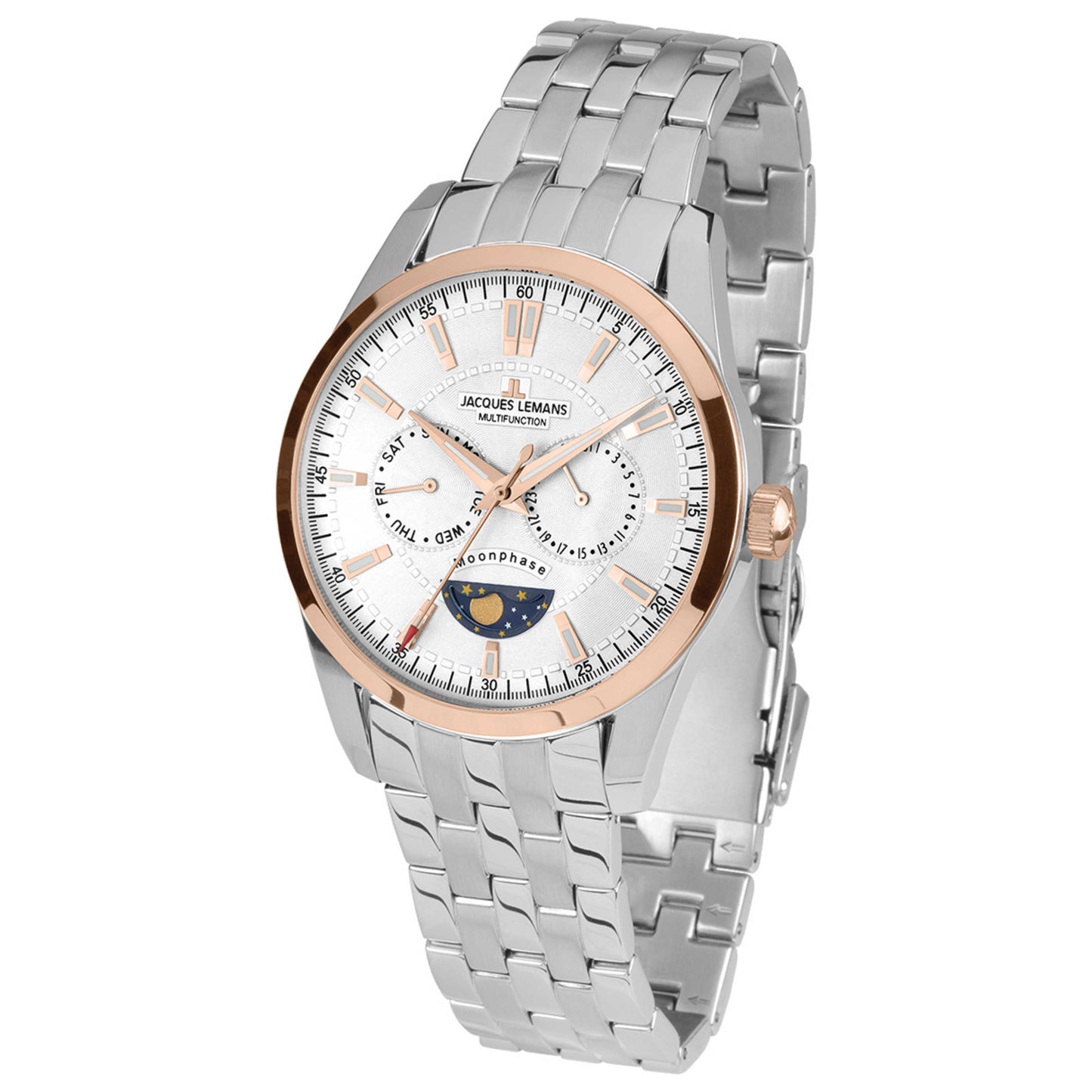 Front view of Jacques Lemans Liverpool Men's Quartz Watch 1-1901G