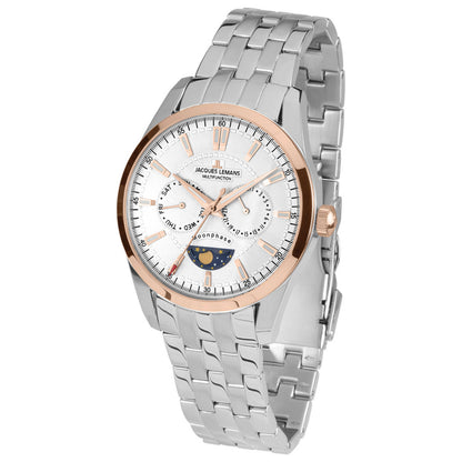 Front view of Jacques Lemans Liverpool Men's Quartz Watch 1-1901G