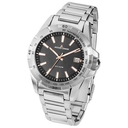 Front view of Jacques Lemans Liverpool Men's Quartz Watch 1-1903D