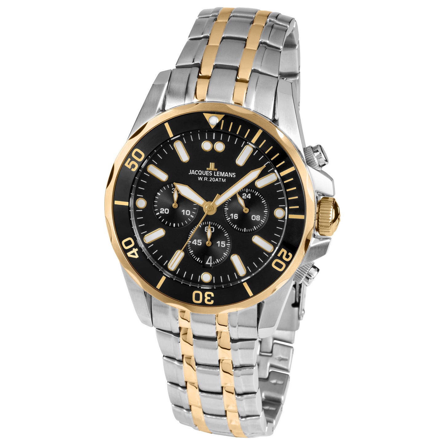 Front view of Jacques Lemans Liverpool Men's Quartz Watch 1-1907ZH