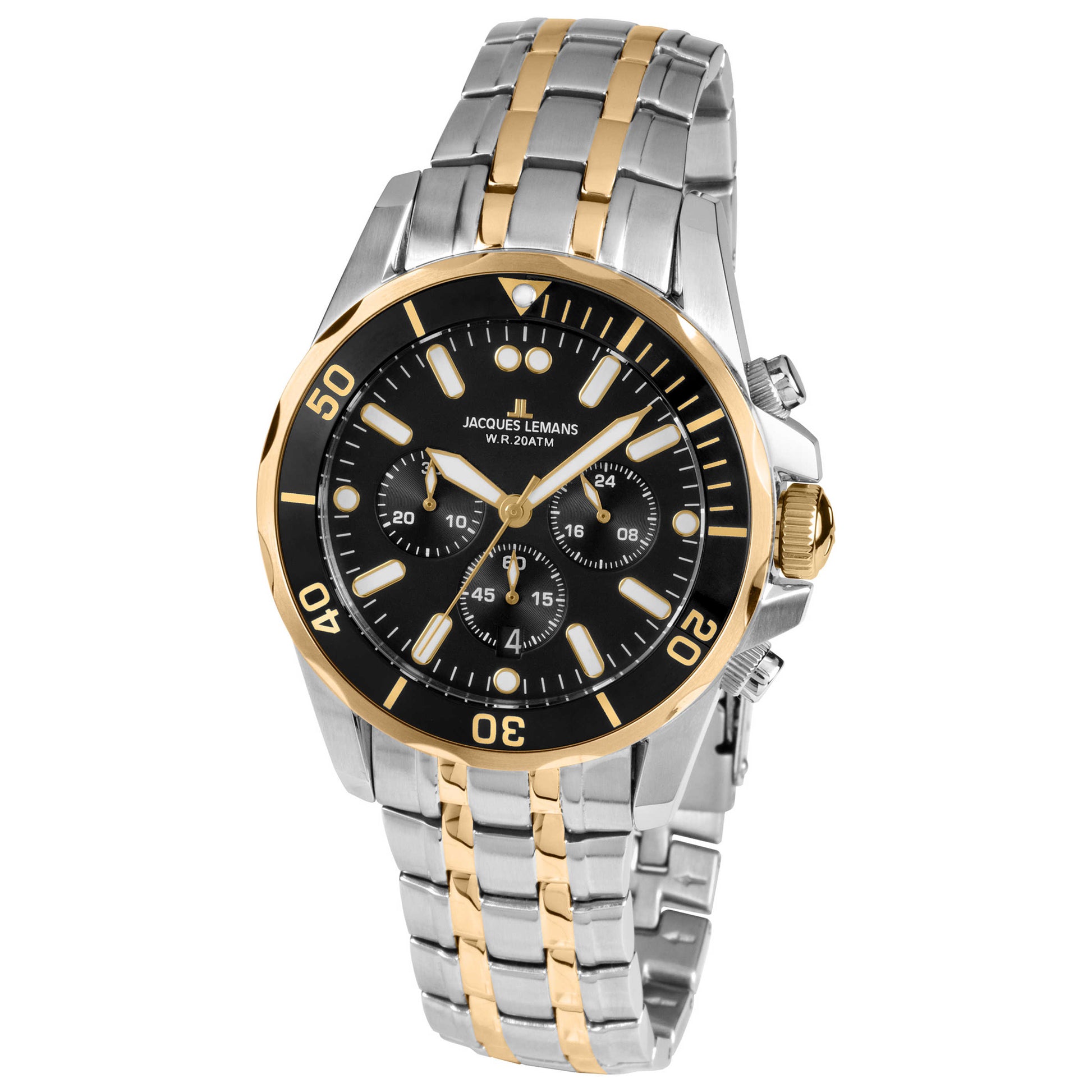 Front view of Jacques Lemans Liverpool Men's Quartz Watch 1-1907ZH