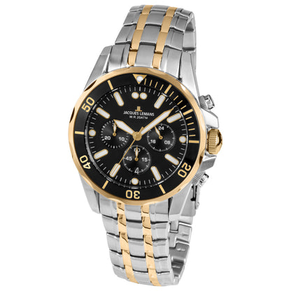 Front view of Jacques Lemans Liverpool Men's Quartz Watch 1-1907ZH