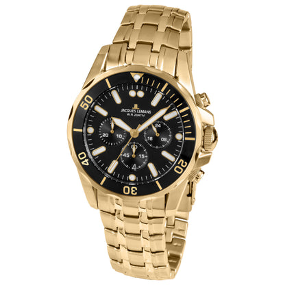 Front view of Jacques Lemans Liverpool Men's Quartz Watch 1-1907ZI