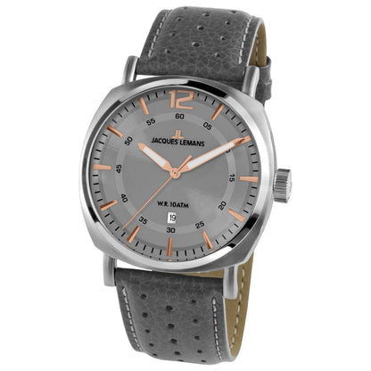 Front view of Jacques Lemans Lugano Men's Quartz Watch 1-1943E