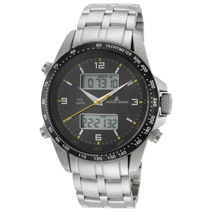 Front view of Jacques Lemans Sport Men's Quartz Watch 1-1989B