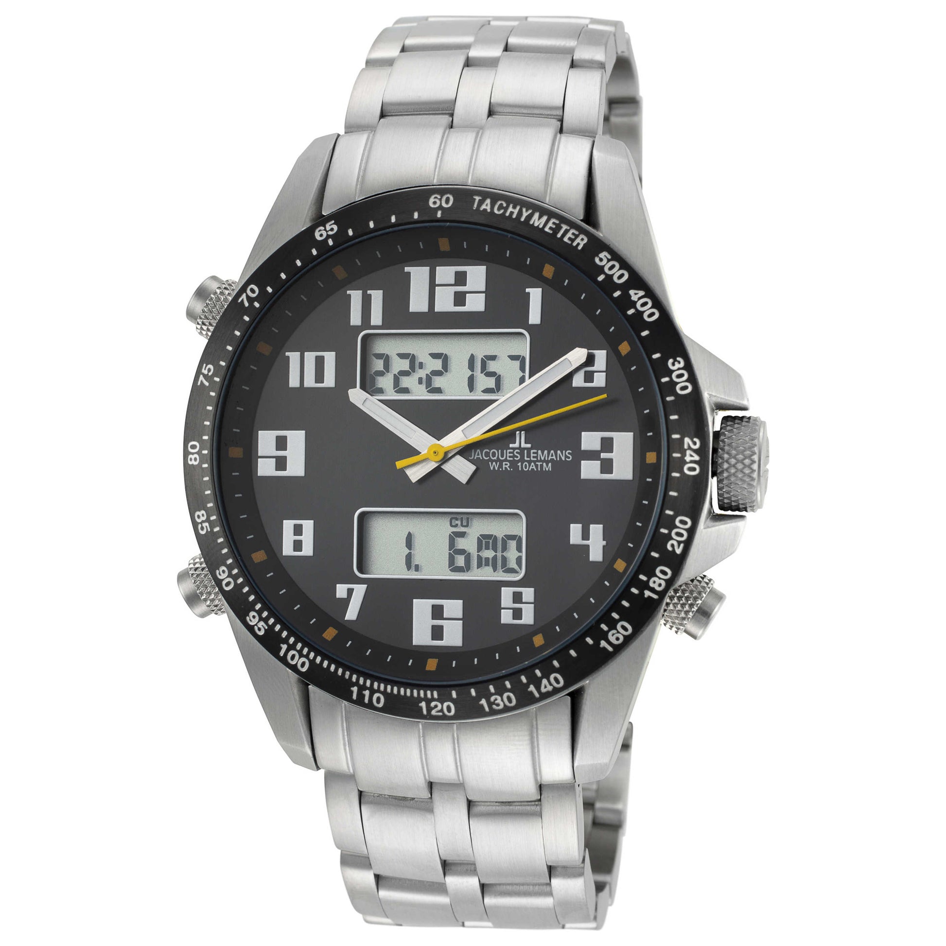 Front view of Jacques Lemans Sport Men's Quartz Watch 1-1989D