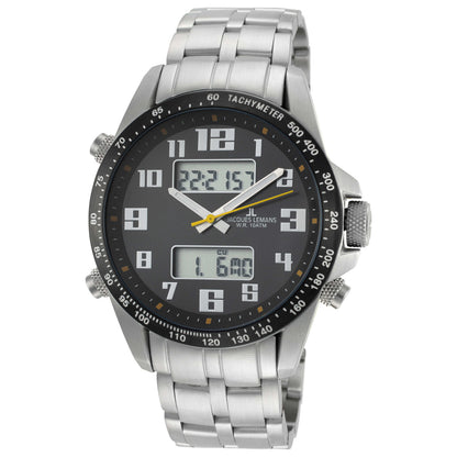 Front view of Jacques Lemans Sport Men's Quartz Watch 1-1989D