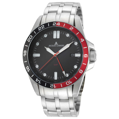 Front view of Jacques Lemans Sport Men's Quartz Watch 1-1991D