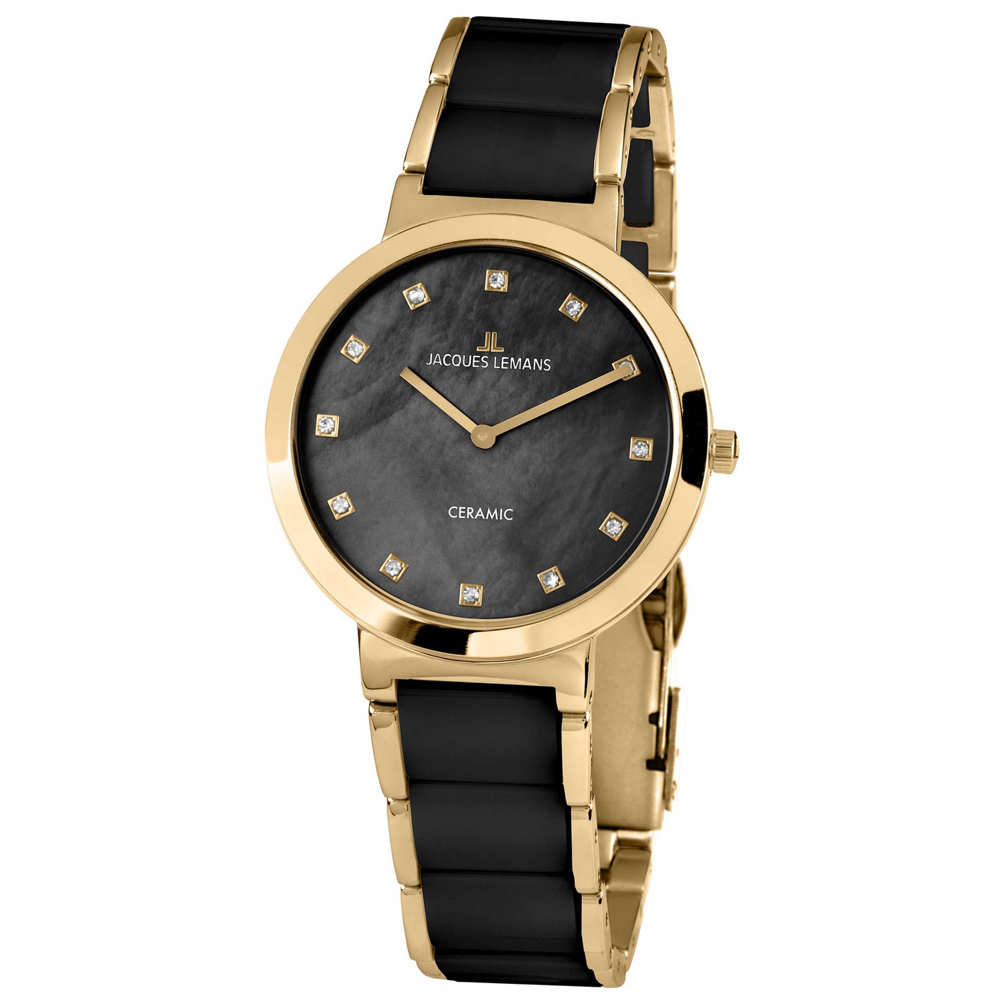 Front view of Jacques Lemans Milano Women's Quartz Watch 1-1999G