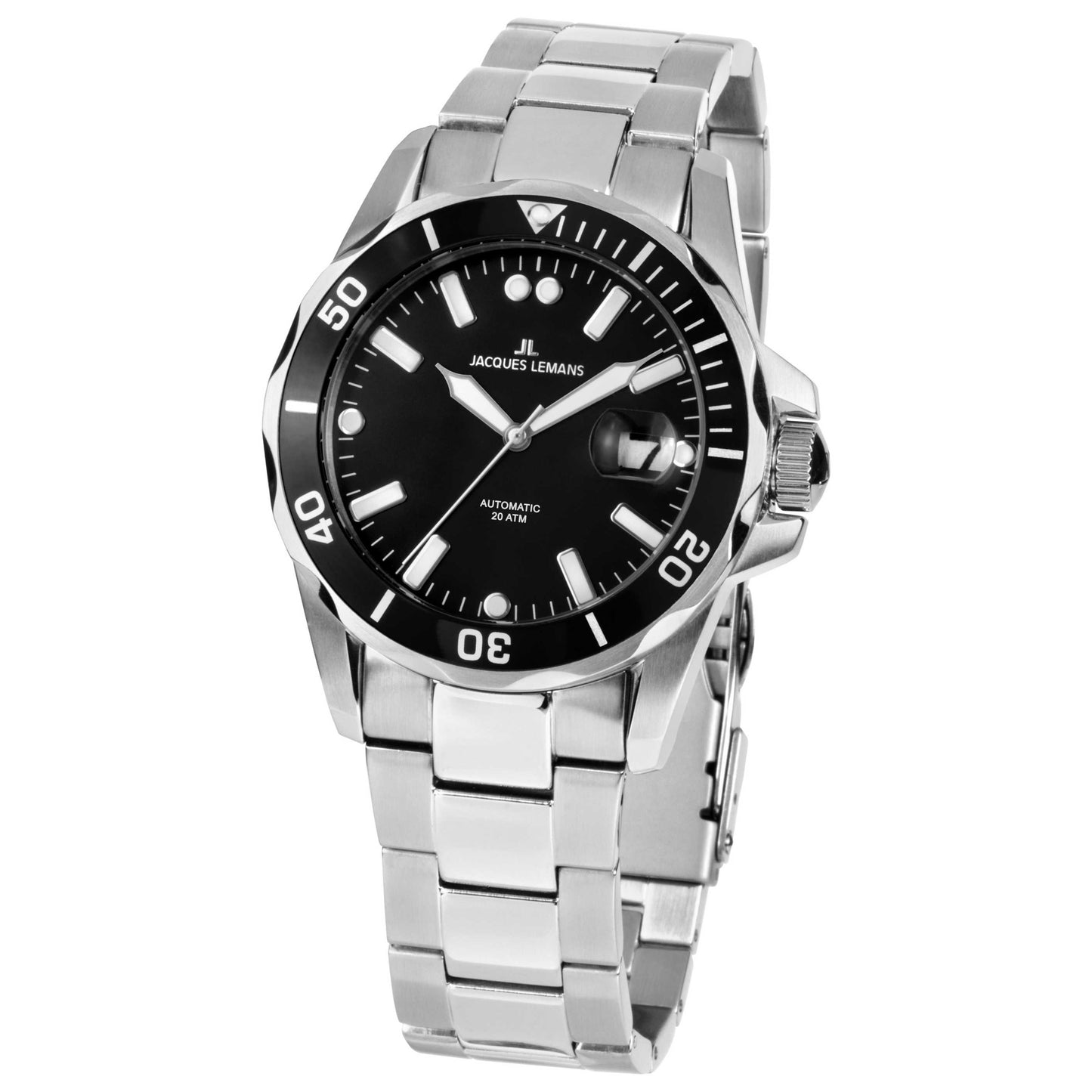 Front view of Jacques Lemans Liverpool Men's Automatic Watch 1-2014A