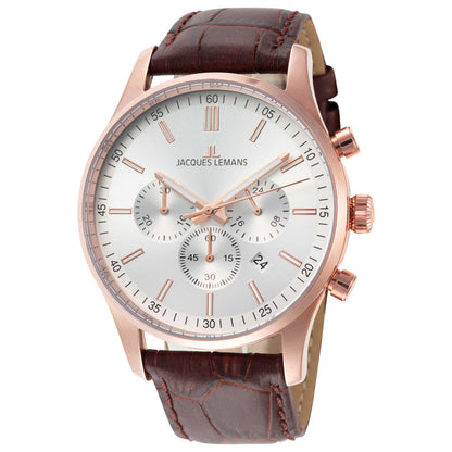 Front view of Jacques Lemans London Men's Quartz Watch 1-2025E