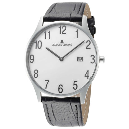 Front view of Jacques Lemans London Men's Quartz Watch 1-2028C