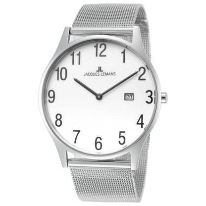 Front view of Jacques Lemans London Men's Quartz Watch 1-2028F