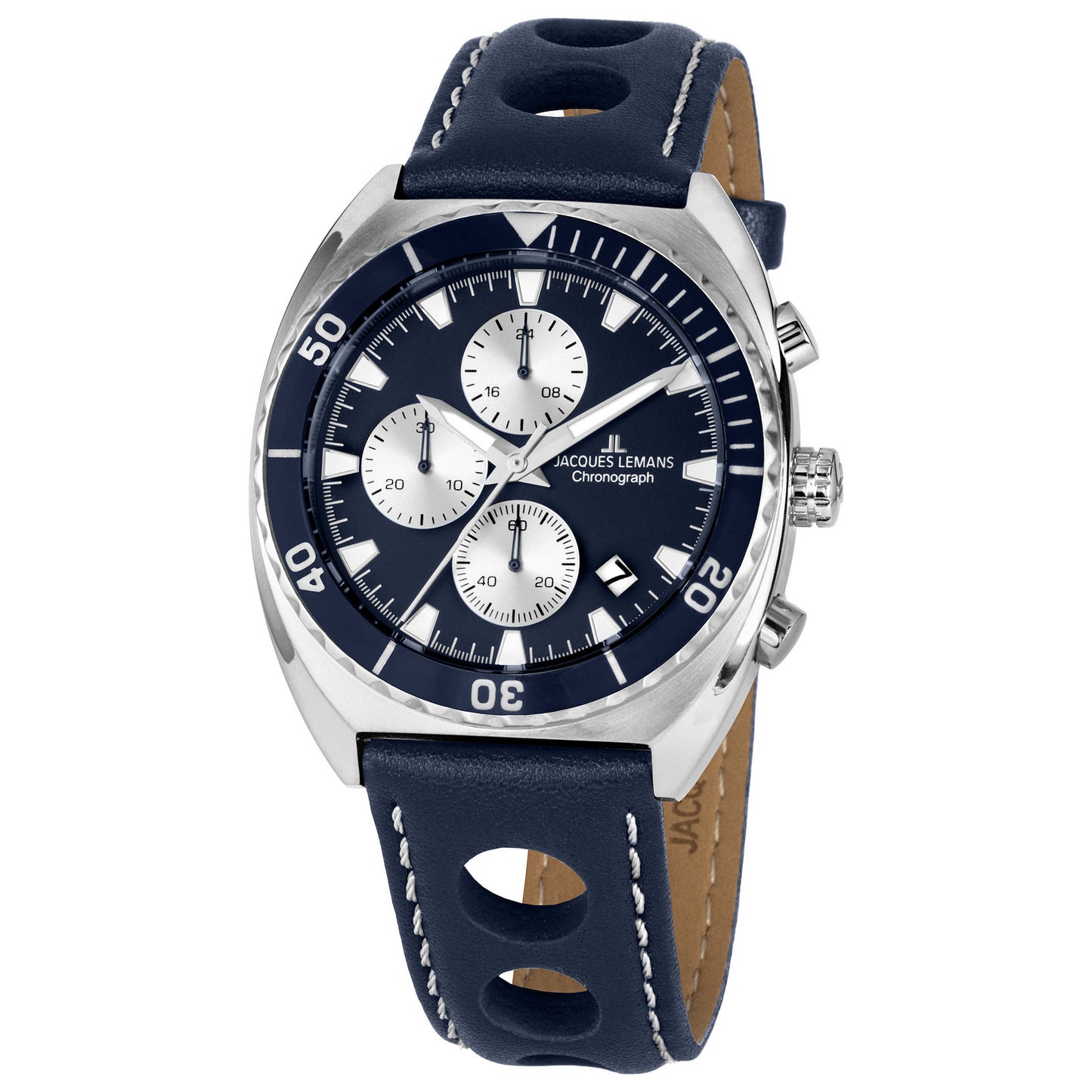 Front view of Jacques Lemans Retro Men's Quartz Watch 1-2041C