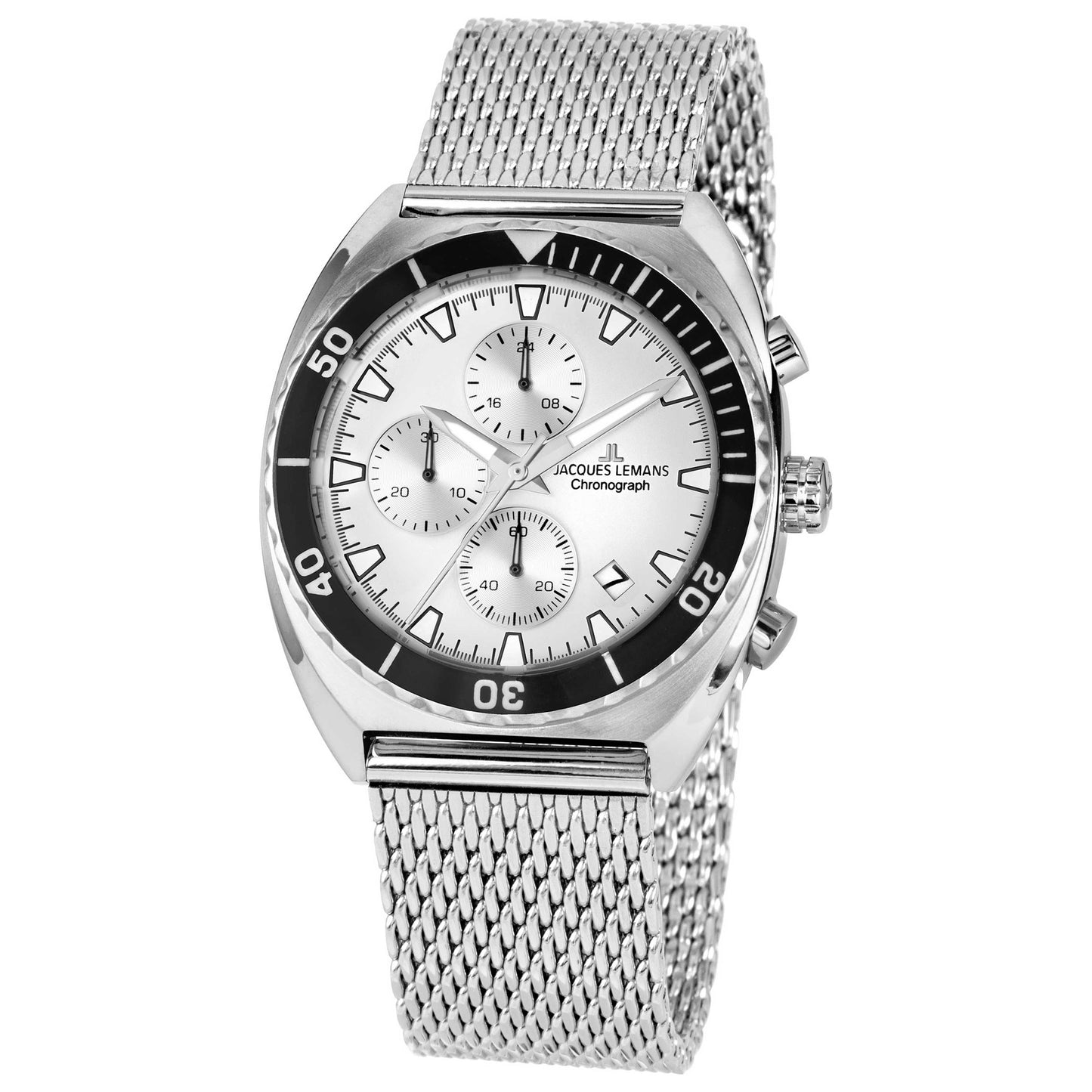 Front view of Jacques Lemans Retro Men's Quartz Watch 1-2041F
