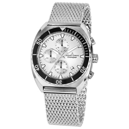 Front view of Jacques Lemans Retro Men's Quartz Watch 1-2041F