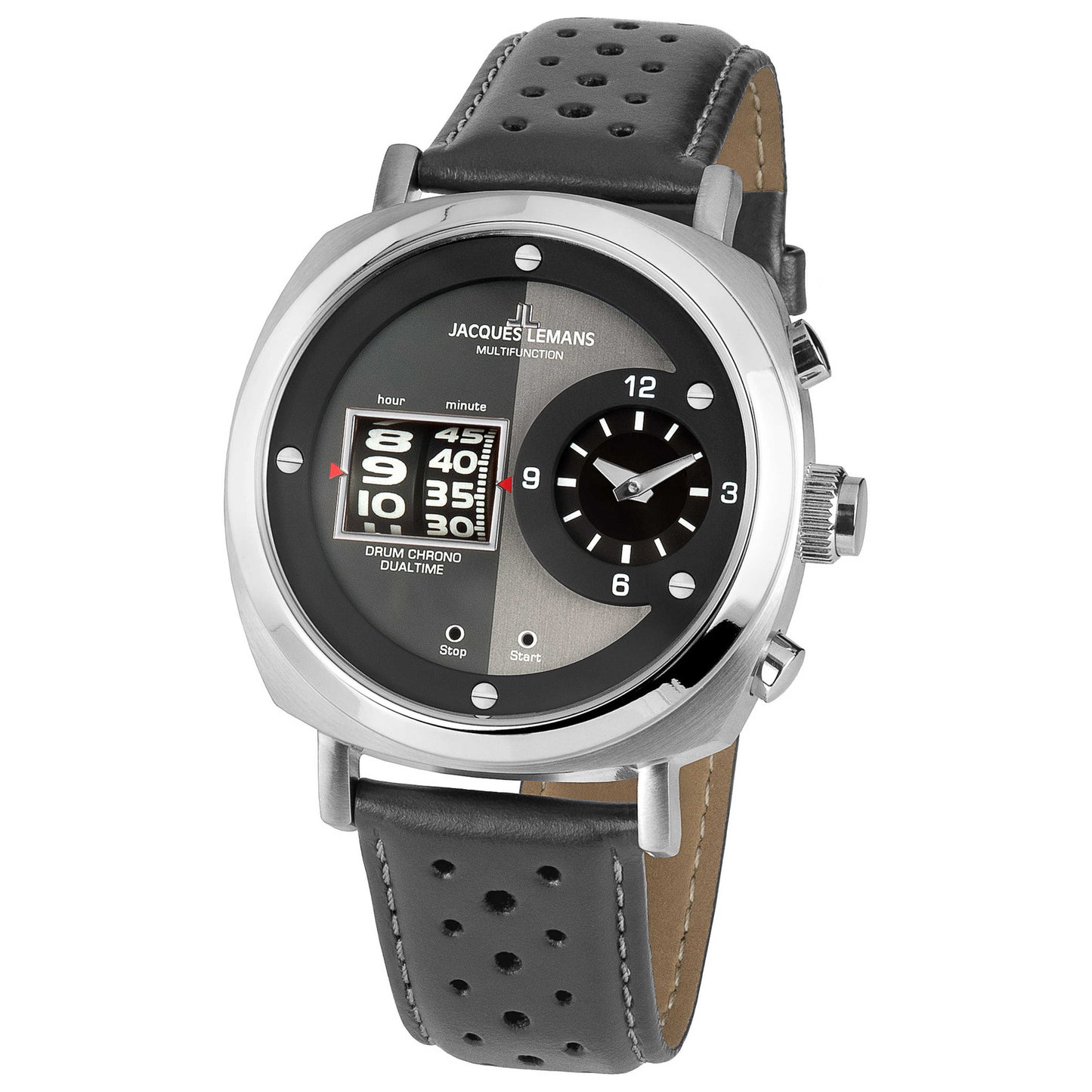 Front view of Jacques Lemans Lugano Men's Quartz Watch 1-2058A