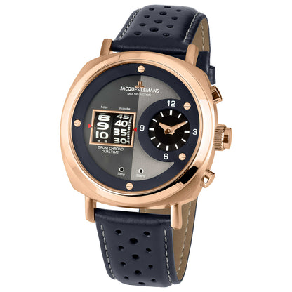 Front view of Jacques Lemans Lugano Men's Quartz Watch 1-2058D