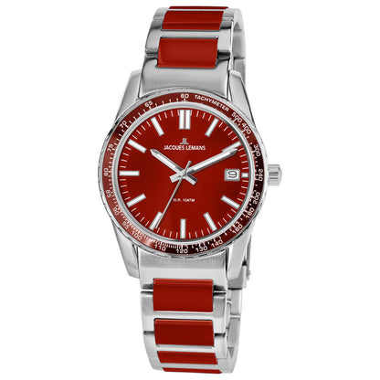 Front view of Jacques Lemans Liverpool Unisex Quartz Watch 1-2060K