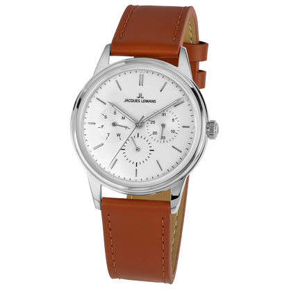 Front view of Jacques Lemans Retro Unisex Quartz Watch 1-2061B
