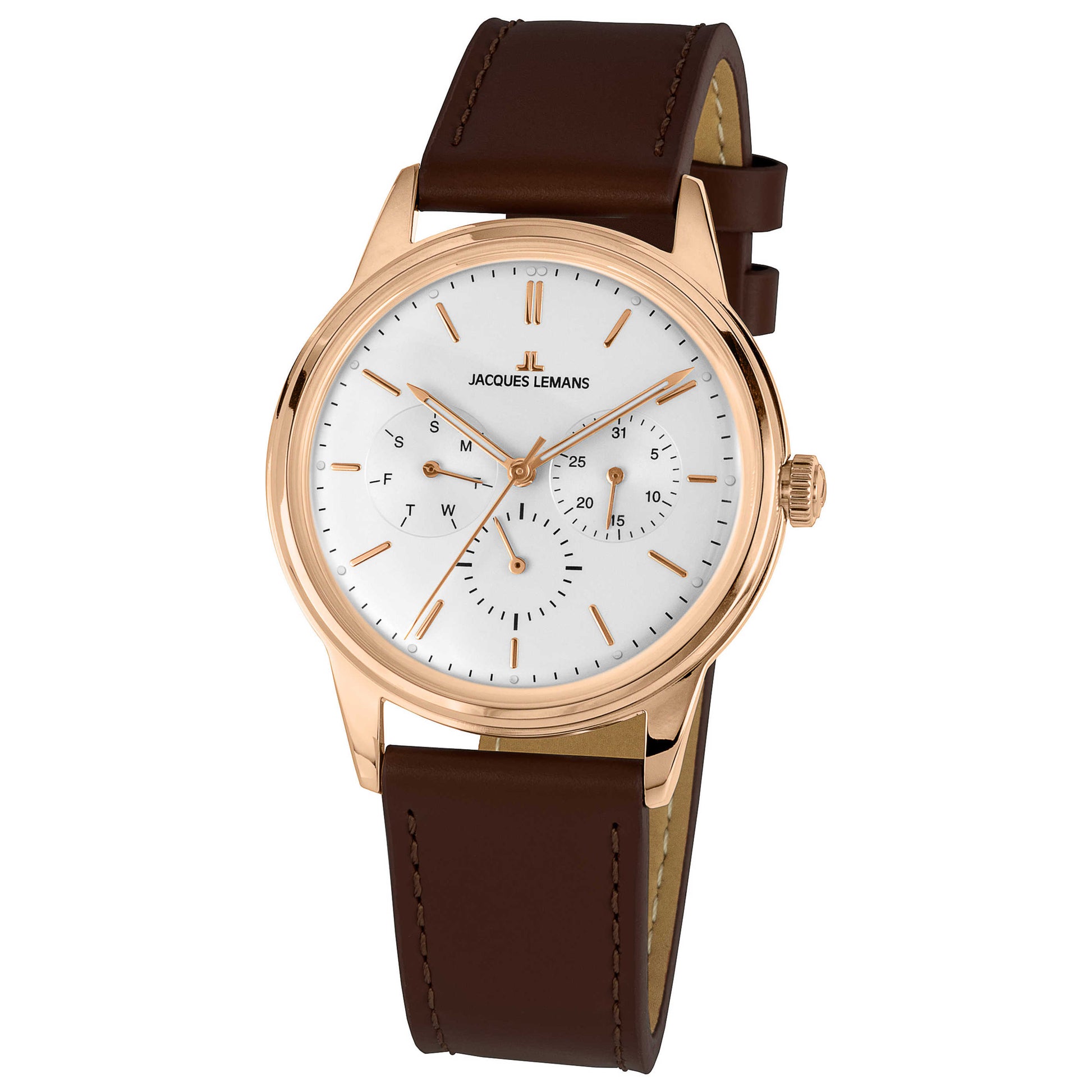 Front view of Jacques Lemans Retro Unisex Quartz Watch 1-2061E