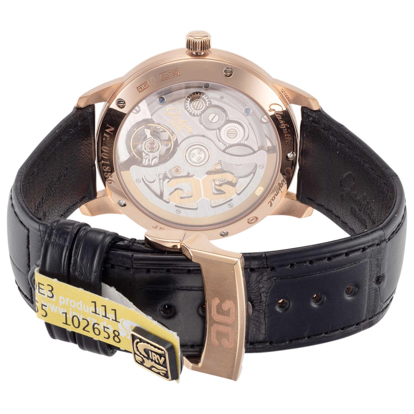Back view of Glashutte Senator Excellence Men's Automatic Watch 1-36-01-02-05-50