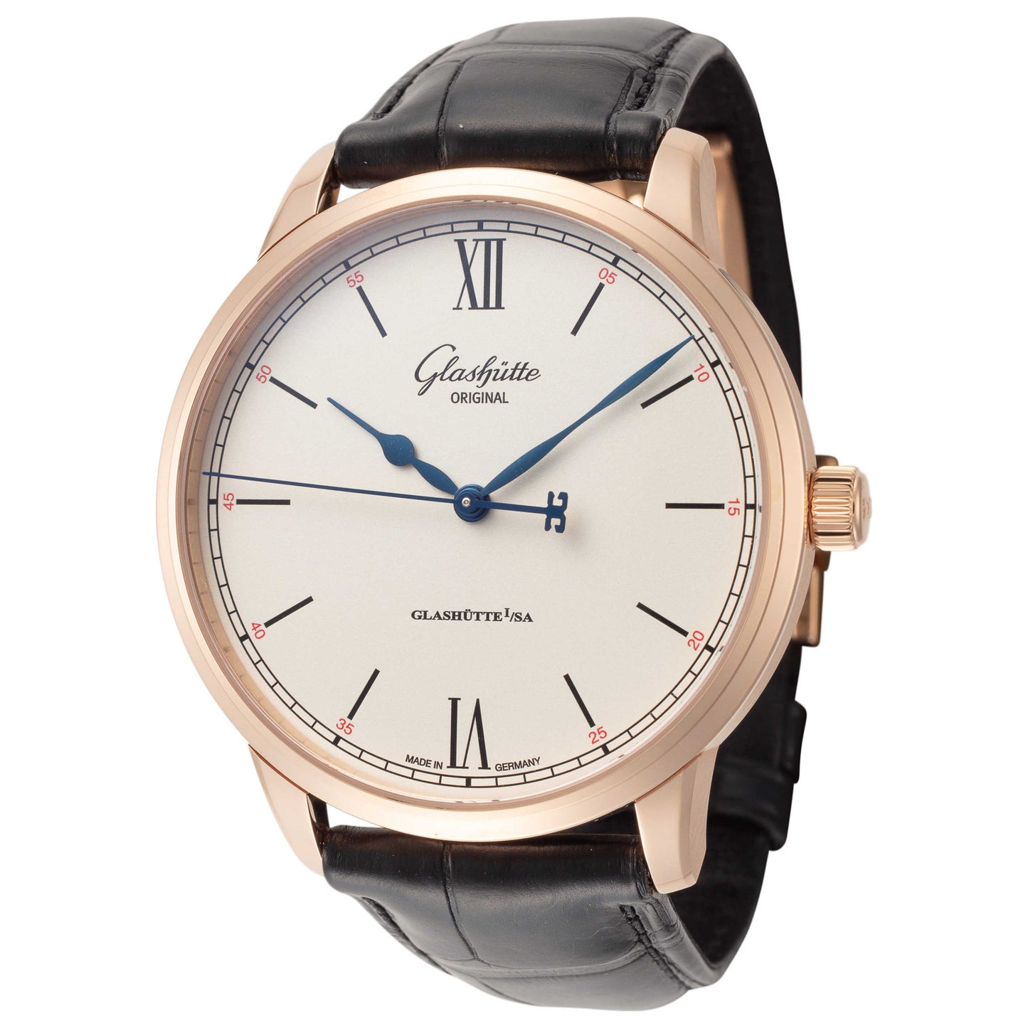 Front view of Glashutte Senator Excellence Men's Automatic Watch 1-36-01-02-05-50
