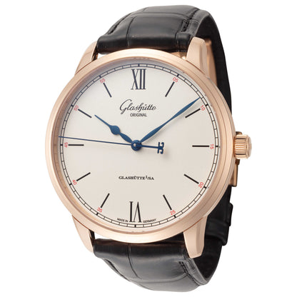 Front view of Glashutte Senator Excellence Men's Automatic Watch 1-36-01-02-05-50