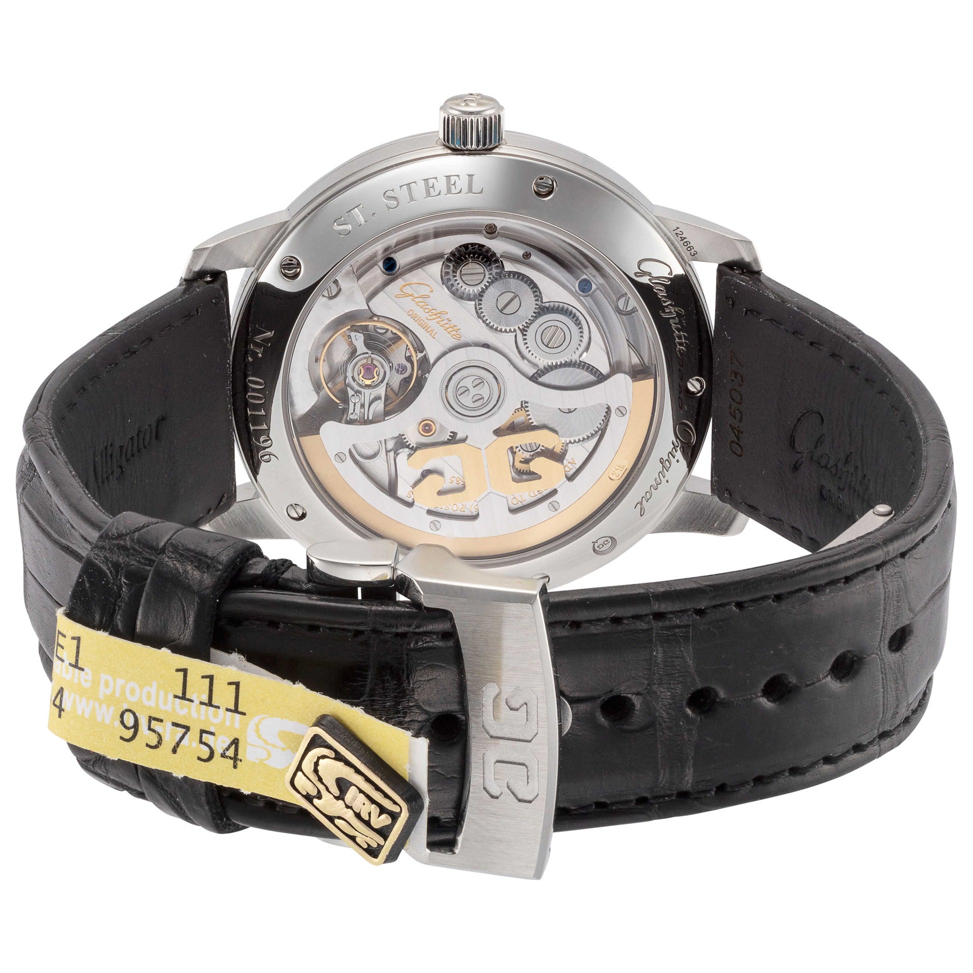 Back view of Glashutte Senator Excellence Men's Automatic Watch 1-36-01-04-02-30