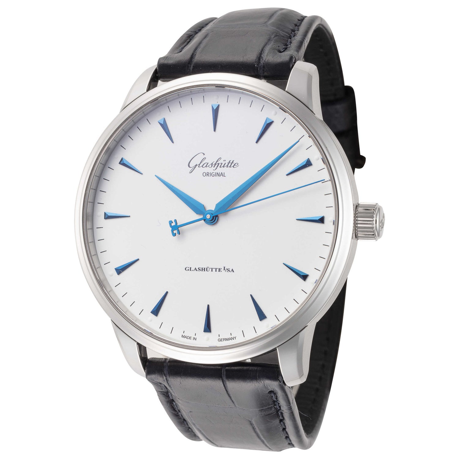 Front view of Glashutte Senator Excellence Panorama Men's Automatic Watch 1-36-01-05-02-01