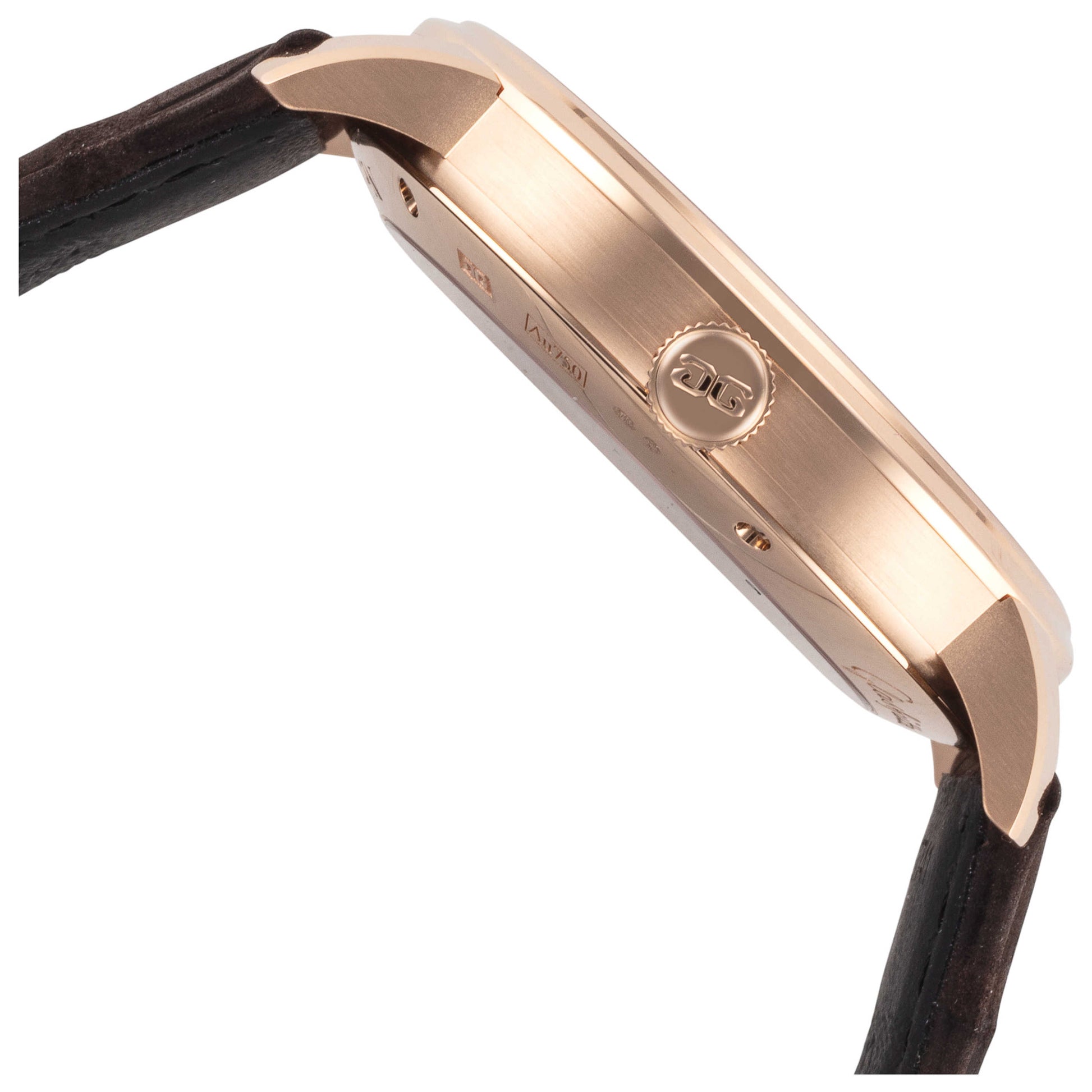 Right view of Glashutte Senator Excellence Men's Automatic Watch 1-36-01-06-05-31