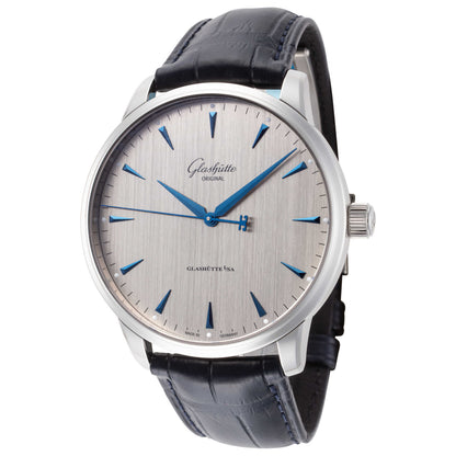 Front view of Glashutte Senator Excellence Men's Automatic Watch 1-36-01-07-02-30