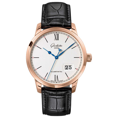 Front view of Glashutte Senator Excellence Panorama Men's Automatic Watch 1-36-03-02-05-01