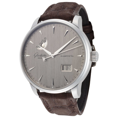 Front view of Glashutte Senator Excellence Panorama Men's Automatic Watch 1-36-04-03-02-02