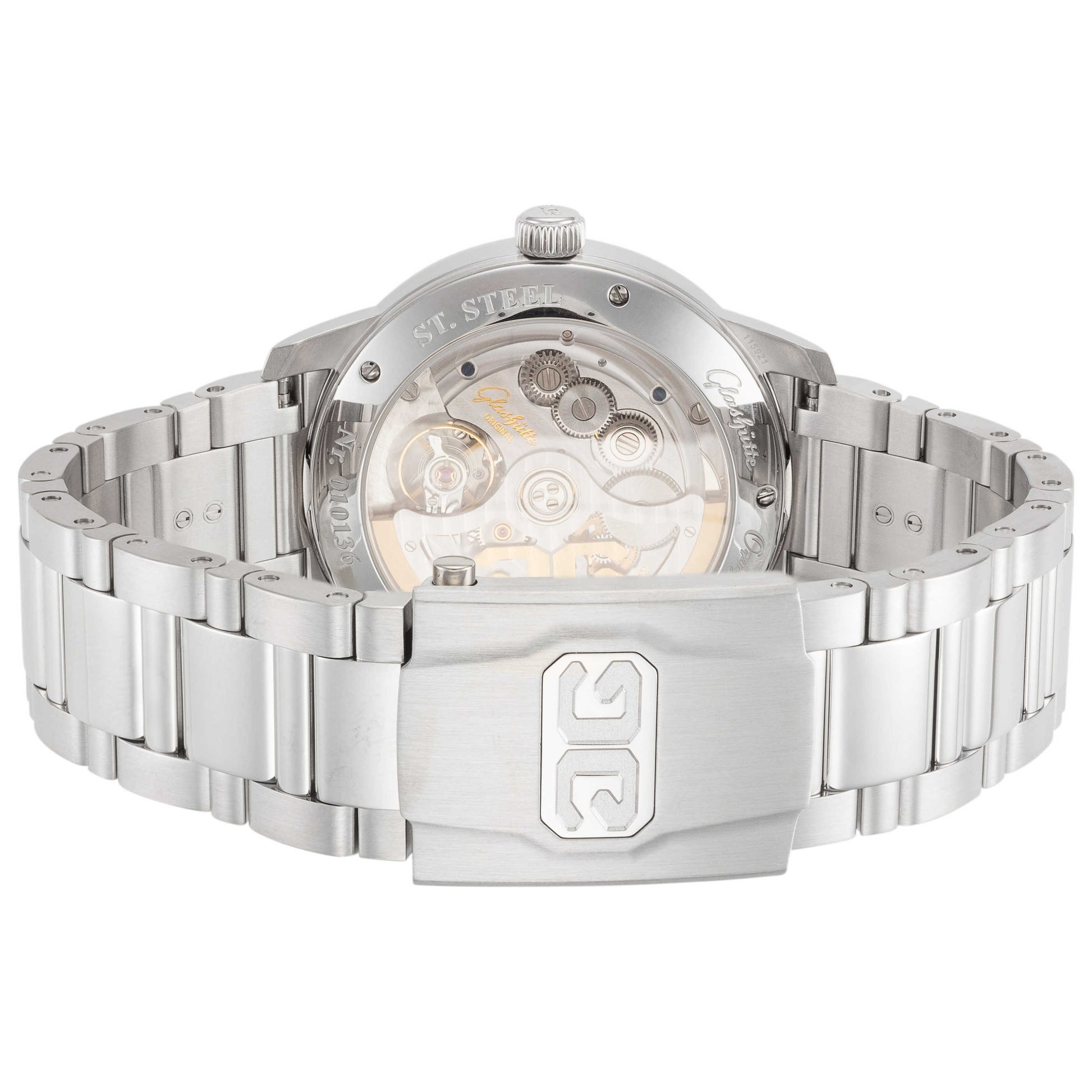 Back view of Glashutte Senator Excellence Panorama Men's Automatic Watch 1-36-04-03-02-70