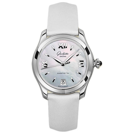 Front view of Glashutte Original Lady Serenade Women's Automatic Watch 1-39-22-08-02-44