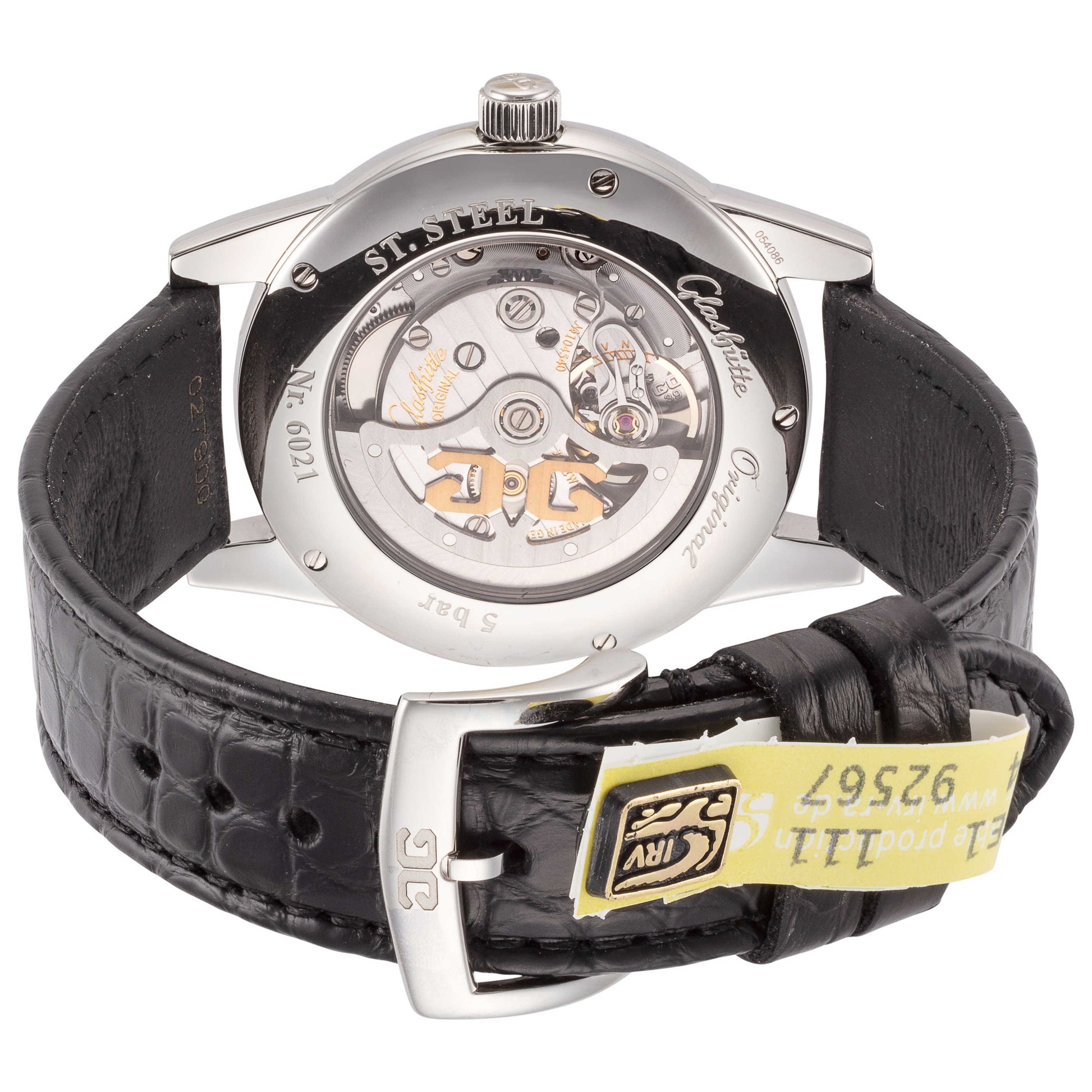 Back view of Glashutte Original Senator Perpetual Calendar Men's Automatic Watch 1-39-58-01-02-04