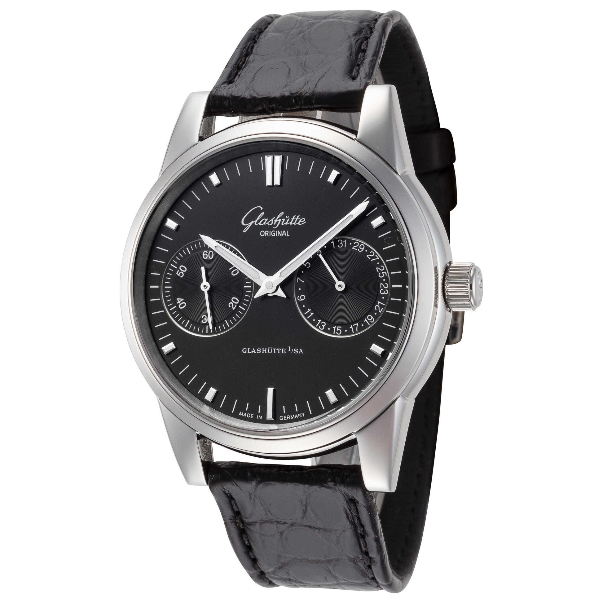 Front view of Glashutte Original Senator Perpetual Calendar Men's Automatic Watch 1-39-58-01-02-04