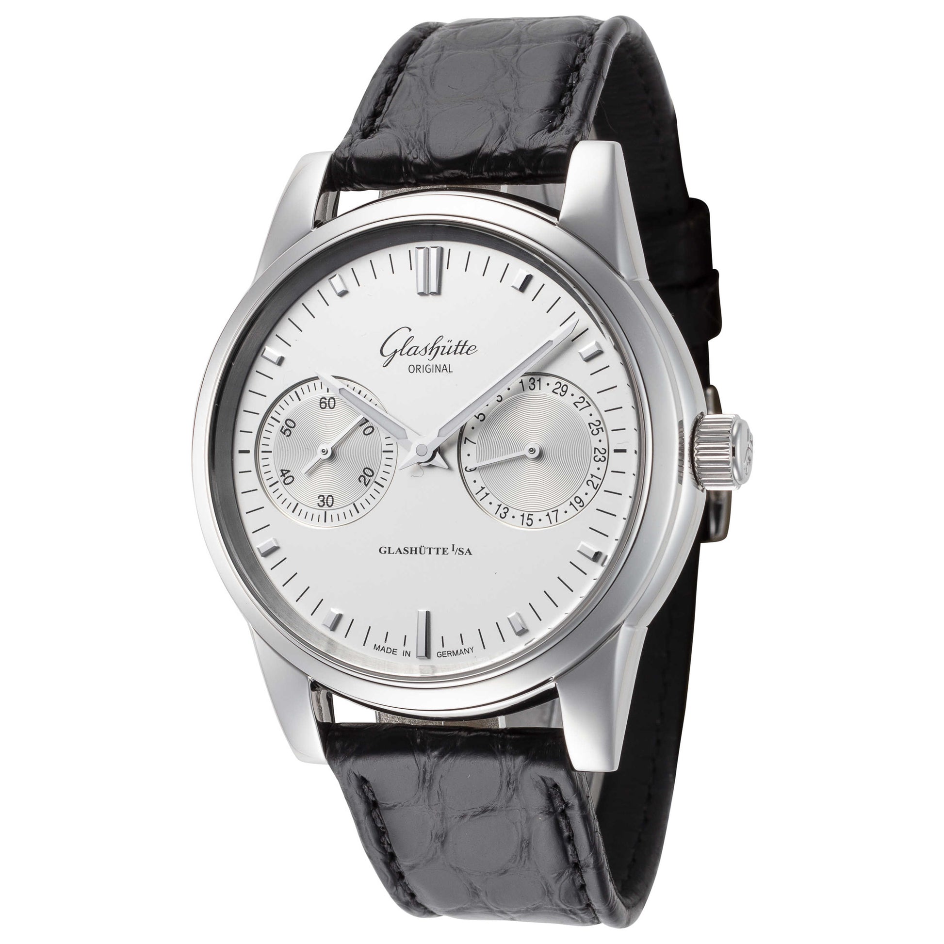 Front view of Glashutte Senator Hand Men's Automatic Watch 1-39-58-02-02-04