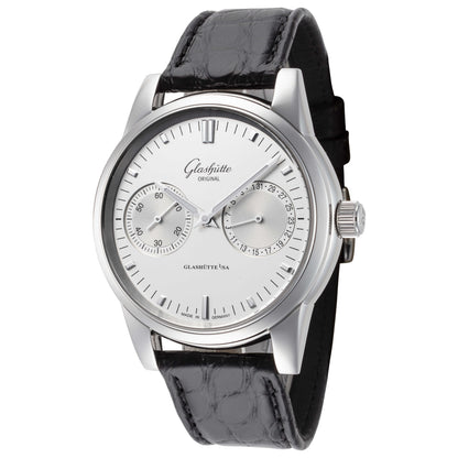 Front view of Glashutte Senator Hand Men's Automatic Watch 1-39-58-02-02-04