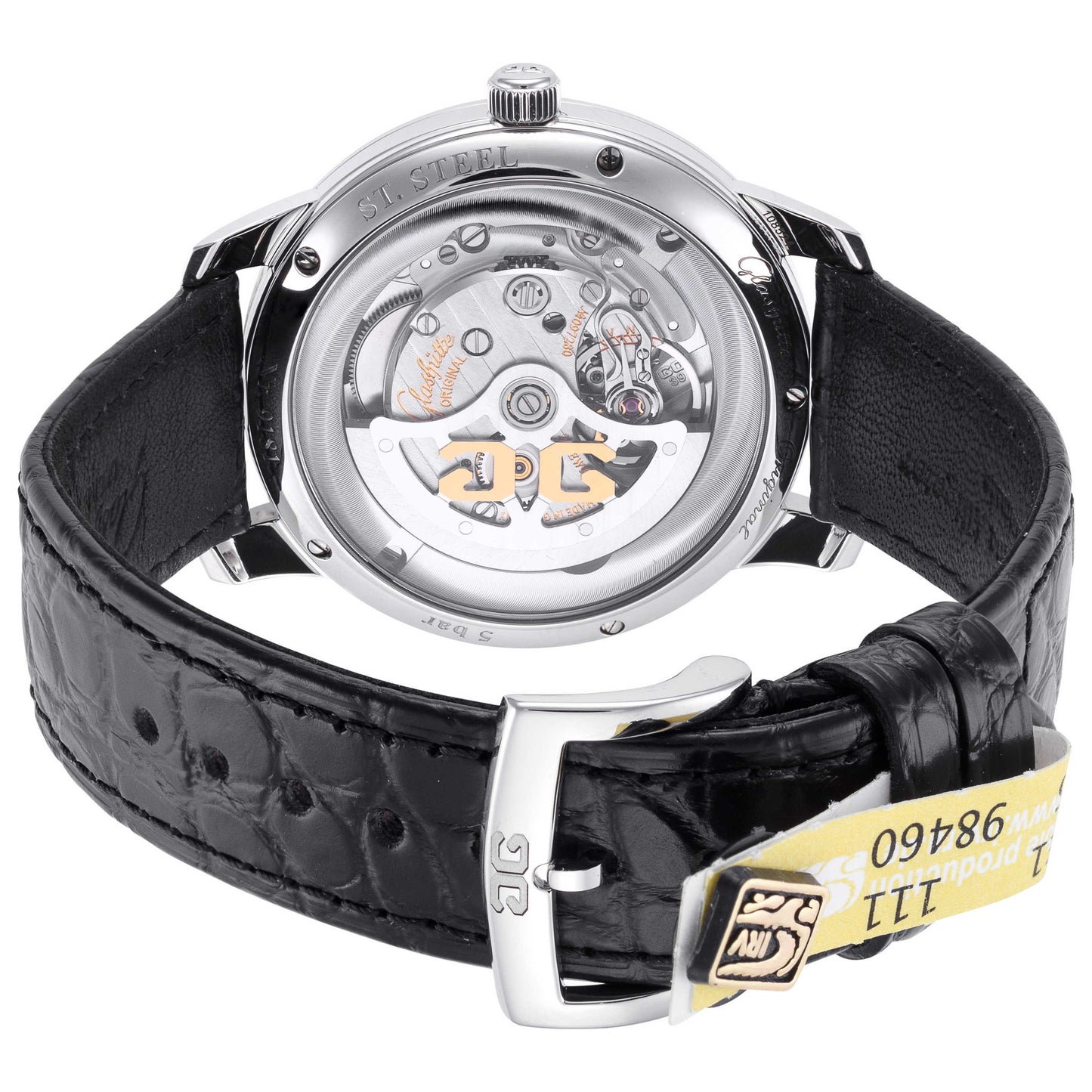 Back view of Glashutte Original Senator Men's Automatic Watch 1-39-59-01-02-04