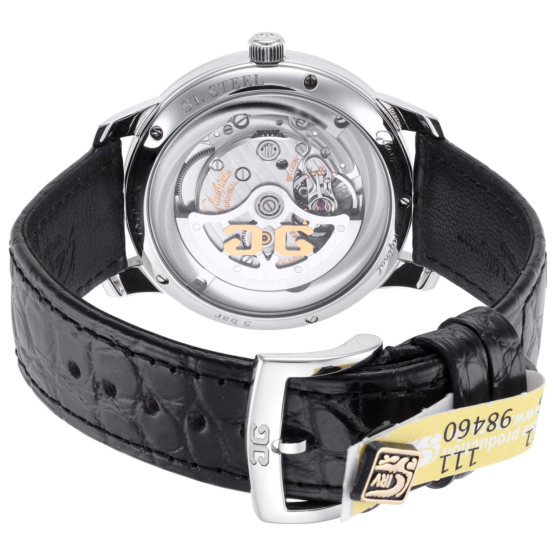 Back view of Glashutte Original Senator Men's Automatic Watch 1-39-59-01-02-04