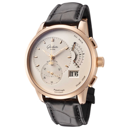 Front view of Glashutte Pano Men's Manual-Wind Watch 1-61-03-25-15-04