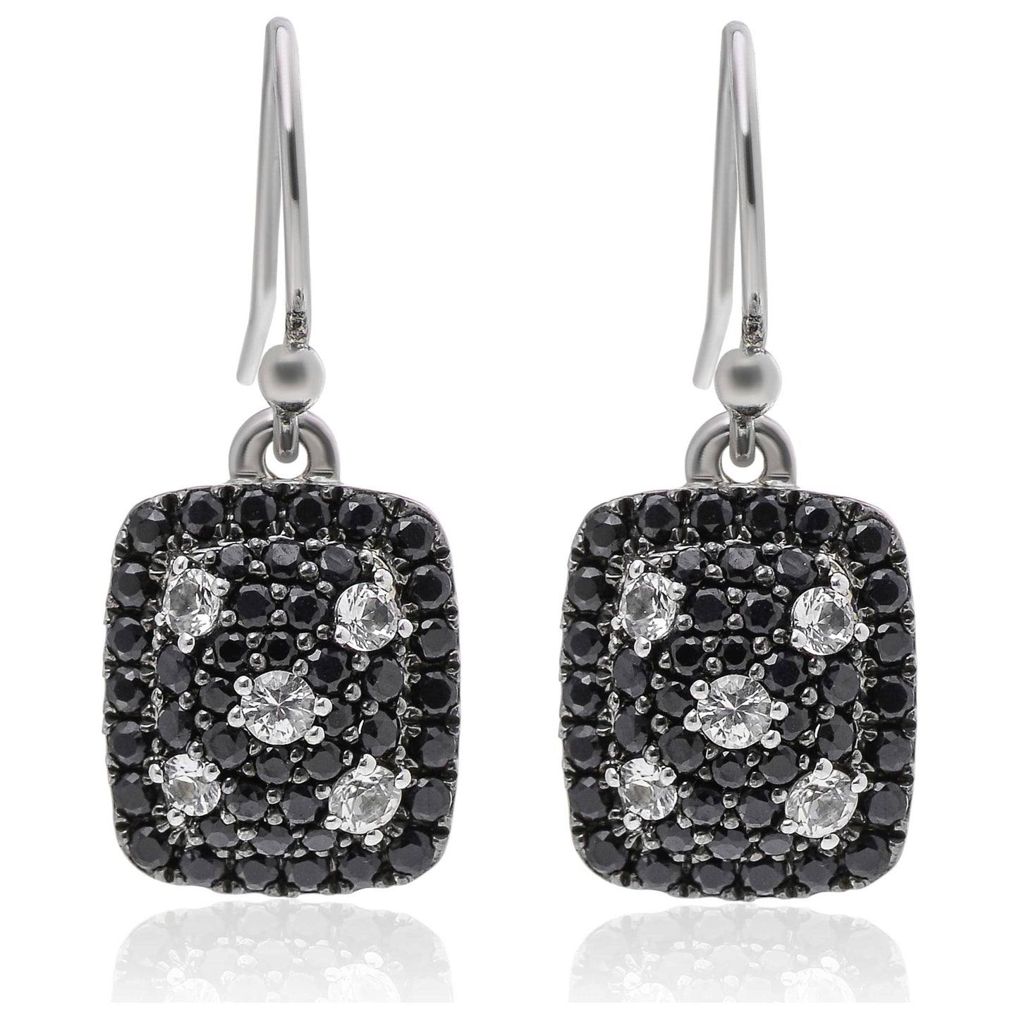 Front view of Charles Krypell Elegant Women's Earrings 1-611-STBSWS
