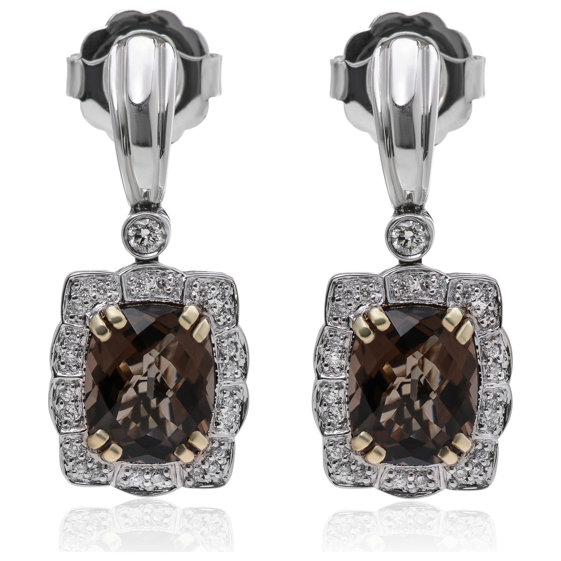 Front view of Charles Krypell Elegant Women's Earrings 1-6213-SSTD