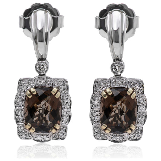 Front view of Charles Krypell Elegant Women's Earrings 1-6213-SSTD
