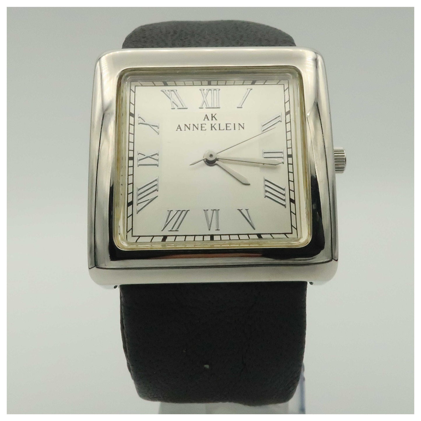 Front view of Anne Klein Strap Women's Quartz Watch 10-6607SVBK-PO