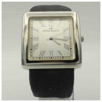 Front view of Anne Klein Strap Women's Quartz Watch 10-6607SVBK-PO