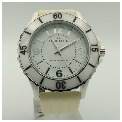 Front view of Anne Klein Strap Women's Japanese Quartz (Battery-Powered) Watch 10-9419WTWT-PO
