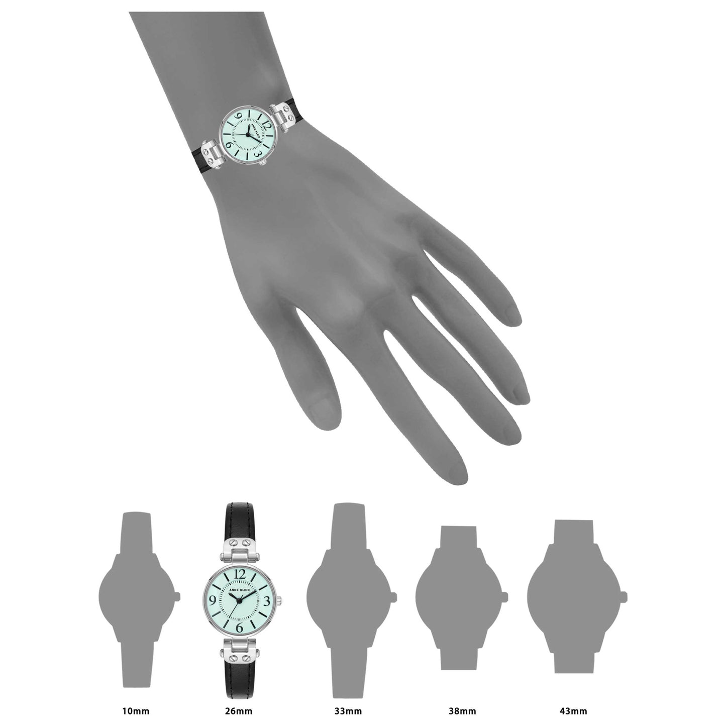 Anne Klein Classic Women's Quartz Watch 10-9443AQBK - Image #6